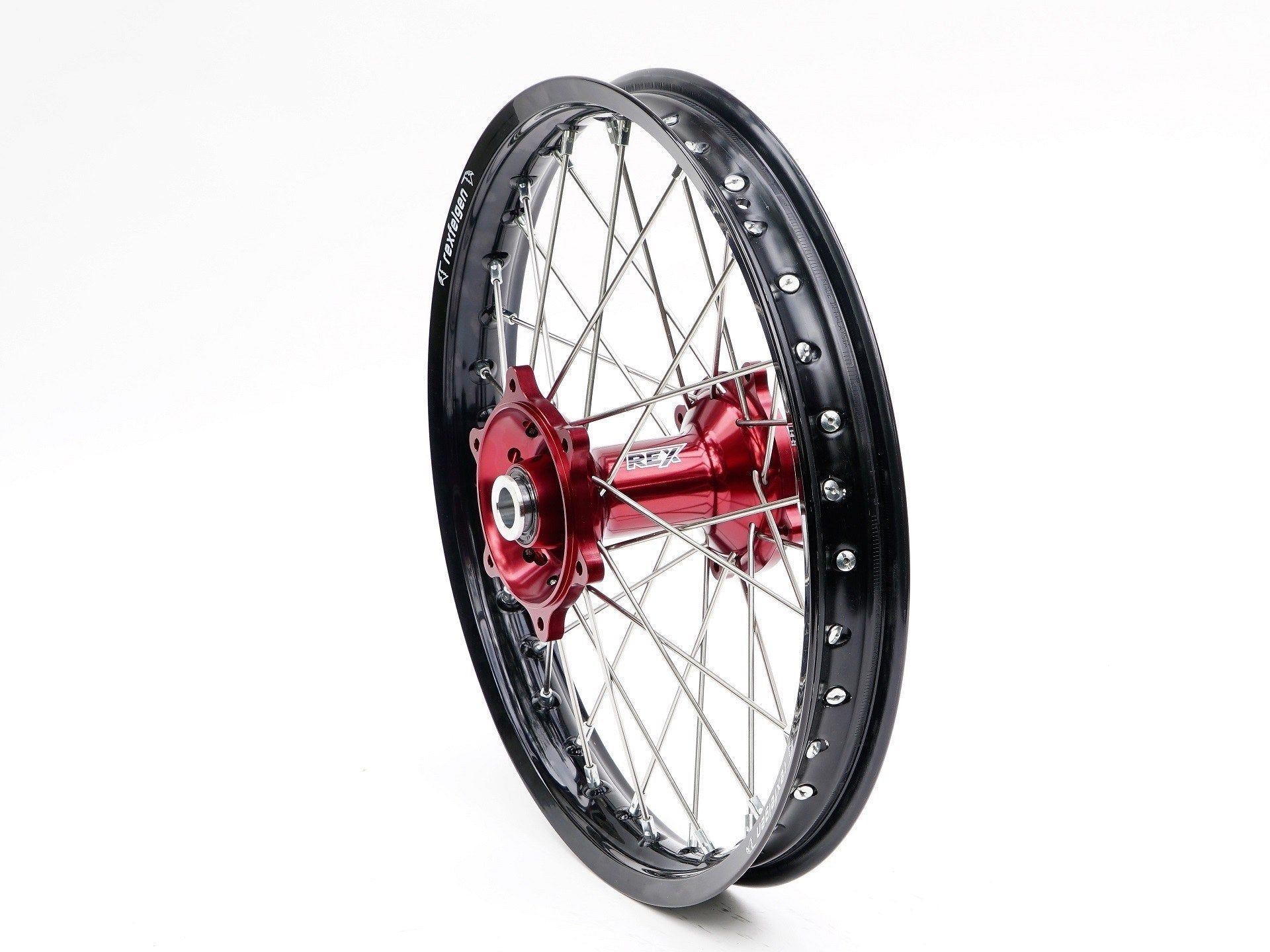 REX Rad 18x2.15 passend für KTM / Husqvarna / GasGas 25MM schwarz-rot