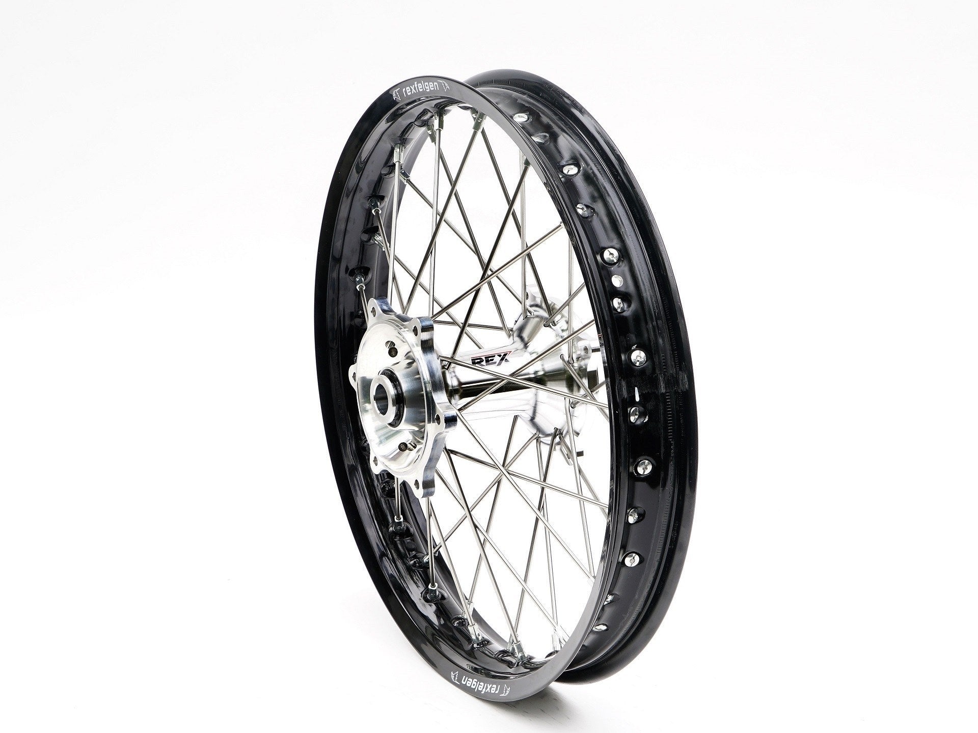 REX Rad 19x1.85 passend für Yamaha 22MM schwarz-silber