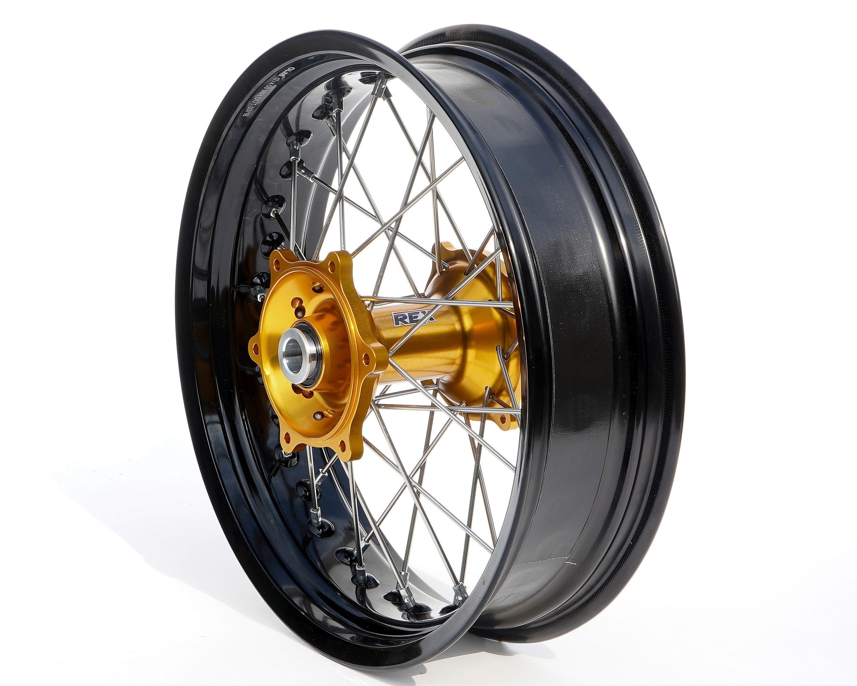 REX Rad 17x4.50 passend für Suzuki 25MM schwarz-gold