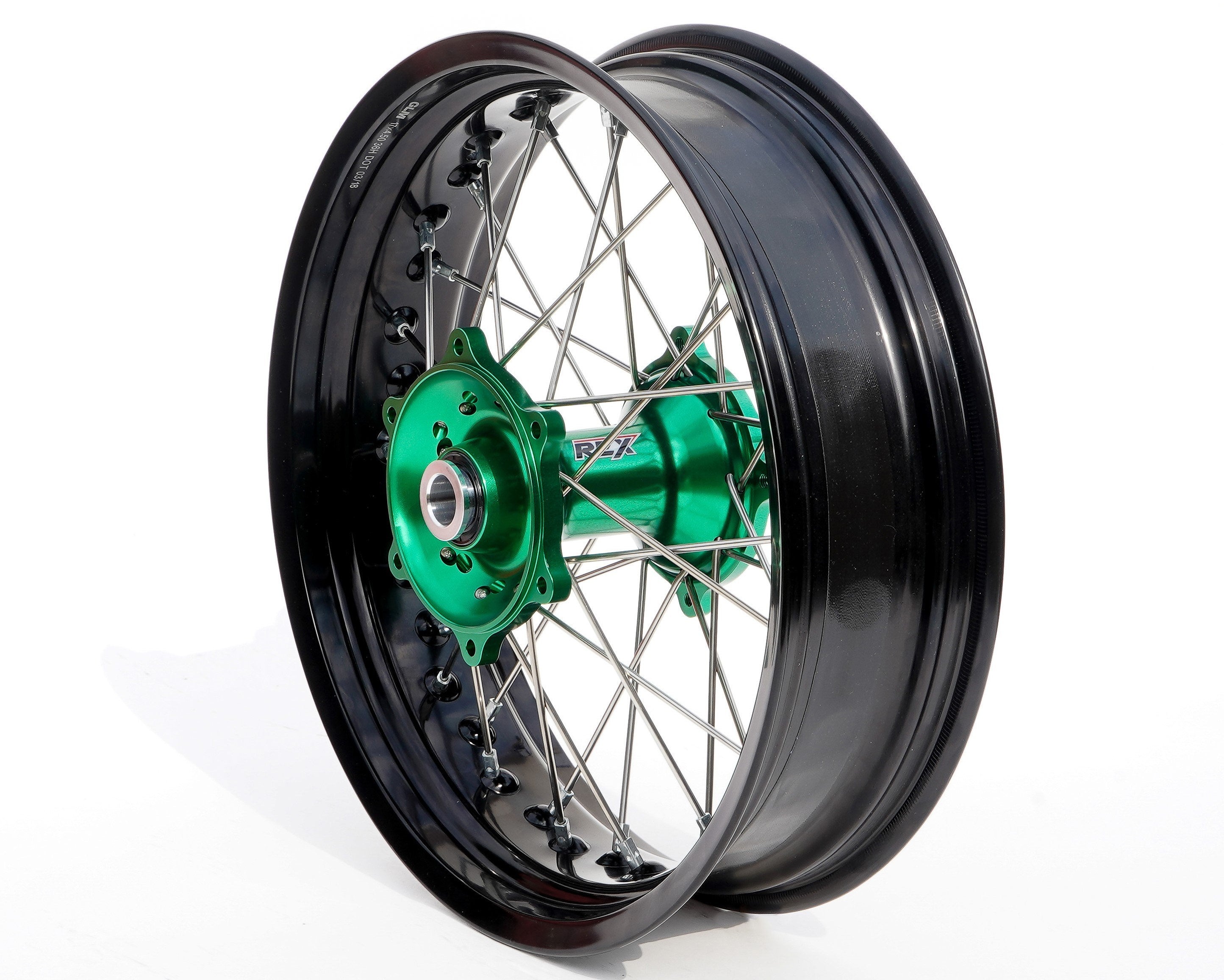 REX Rad 17x5.00 passend für Kawasaki 25MM schwarz-grün